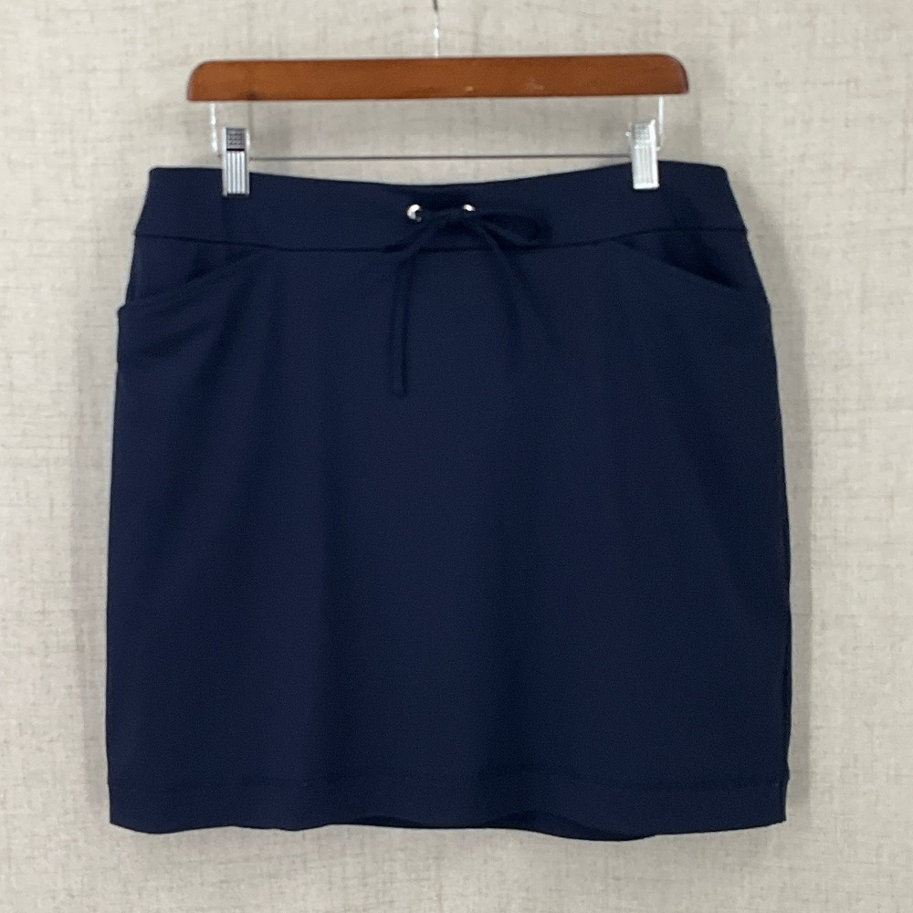 Chico's Skort Women L Navy Blue Active Golf Tennis Athleisure Classic Skirt